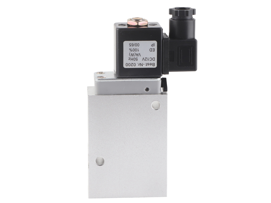 Válvula Solenoide Elétrica 2 Posição 3 Vias Controle Simples Liga De Alumínio 8020850 Dc12v