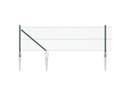 Conjunto 1 Painéis De Cerca Vidaxl Verde Aço (10 X 0,5 M)