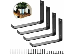 Suporte de Prateleira em Metal 4 Peças para Cargas Pesadas NEVEANCE