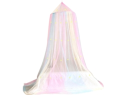 Dossel Para Cama Infantil Com Estrelas Que Brilham No Escuro, Rede Respirável Para Quarto Infantil, Colorido, 80x 229cm