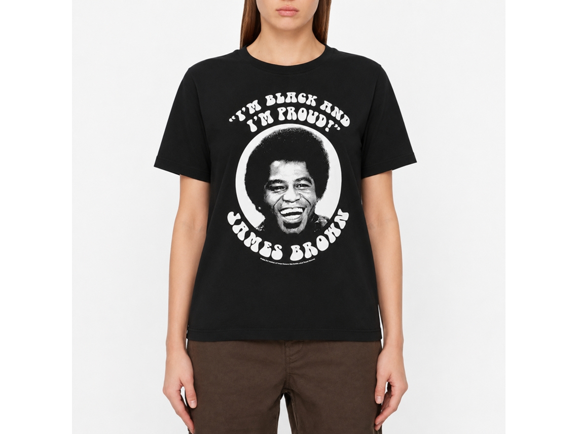 James Brown Black And Proud T-shirt Classic Unisex Adults Size:m