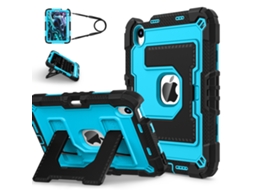 Funda À Prova De Quedas Para Ipad 10.ª/11.ª Com Alça De Ombro, Proteção Resistente A Choques Preto/azul Sfushos (a16)