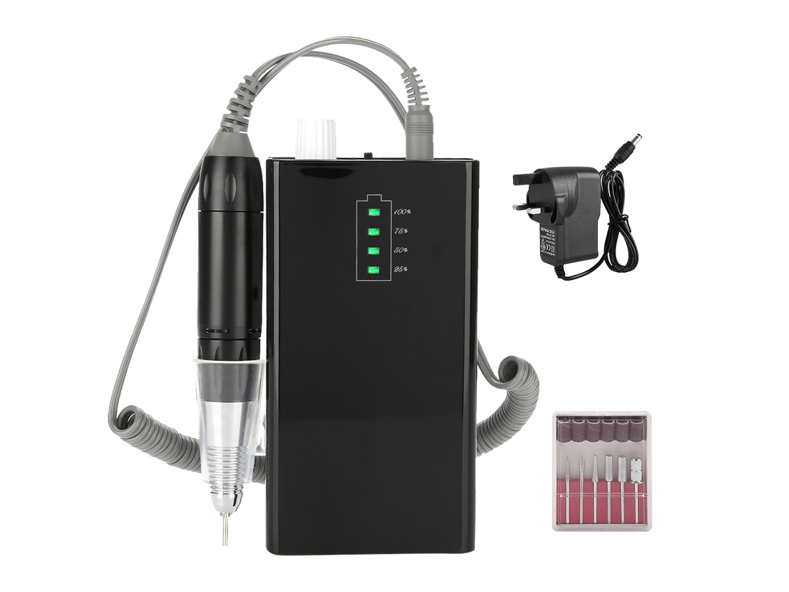 Taladro De Uñas Eléctrico Inalámbrico Recargable 30000 Rpm, Lijadora Y Pulidora De Uñas Para Manicura