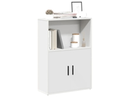 Vidaxl Estante 60x24x85 Cm Derivados De Madeira Branco