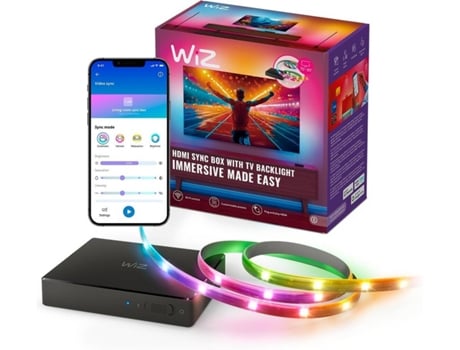 HDMI Sync Box Signify - Wiz com luz de fundo de TV para TVs de 75' a 85''
