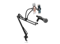 Suporte para Transmissão Ao Vivo EOOCOO (anti pulverização, dois telefones)