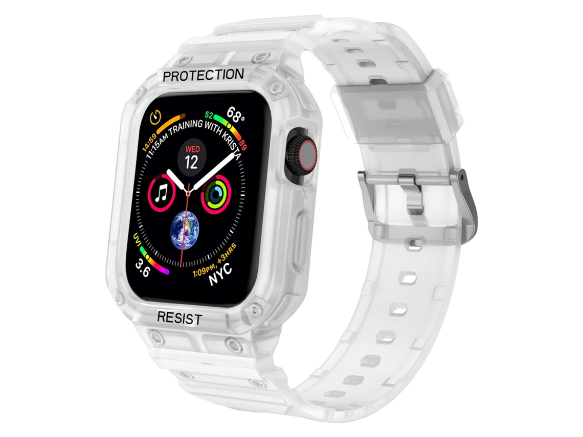 Capa com Bracelete Endurance All-In-One para Apple Watch Series 7 45Mm Clear