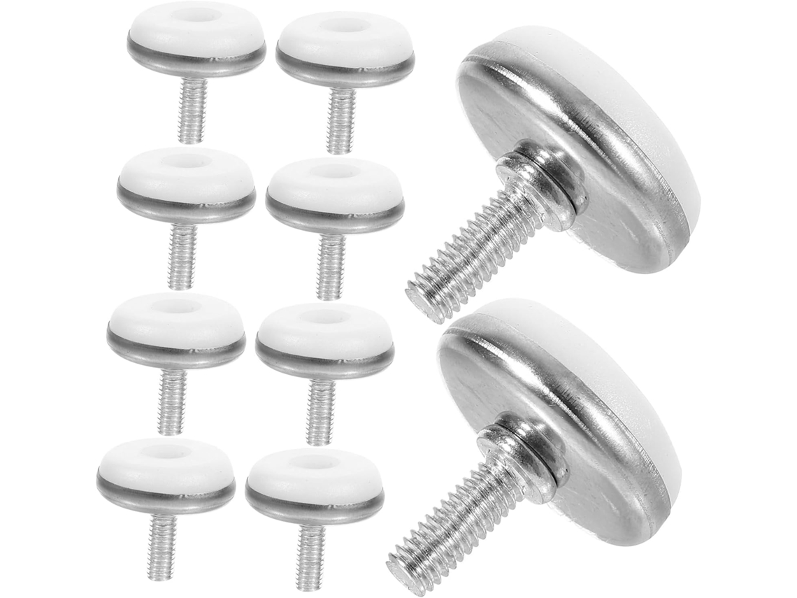 Nuobesty Conjunto De 10 Pés Niveladores Ajustáveis Para Móveis, Armários, Cadeiras, Mesas E Camas Protetores De Piso