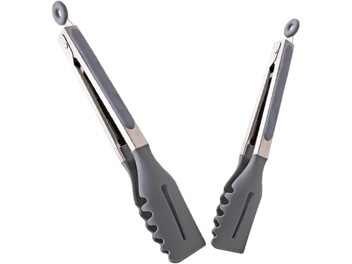 Pinça Para Grelhar Galpada, Conjunto De 2 Peças, Ideal Para Churrasco, Buffet E Cozinha Cabeça De Silicone Conjunto