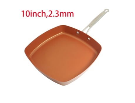 Frigideira Cerâmica Antiaderente 10 Polegadas Resistente A Riscos Para Placa De Indução Jillioper JILLIOPER