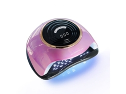 Lurelia Lâmpada Uv Led Para Unhas 288w Com 63 Luzes, Sensor, Lcd Rosa