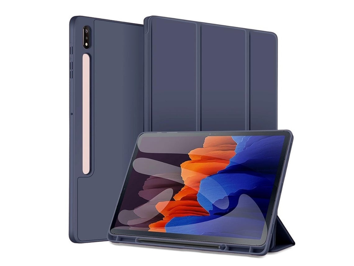 Capa Para Tablet Lurelia, Compatível Com Samsung Galaxy Tab S8 Ultra 14 6 Royal, Azul, Fixação Magnética, Função Sono