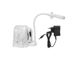 Lupa de Mesa Led Multifuncional 2em1 com 3 Lentes | S/MARCA