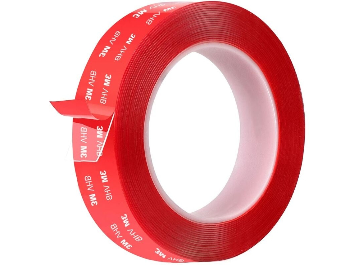 Fita Dupla Face De Espuma Acrílica Transparente, Adesivo De Alto Desempenho Sem Cola Residual, Cola Resistente A Raios Uv, Comprimento De 3 M, Largura