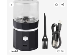 Mini Moedor Elétrico De Ervas/tabaco/flores Secas 1100mah Aço Inoxidável Usb Recarregável SUNNY SPACES