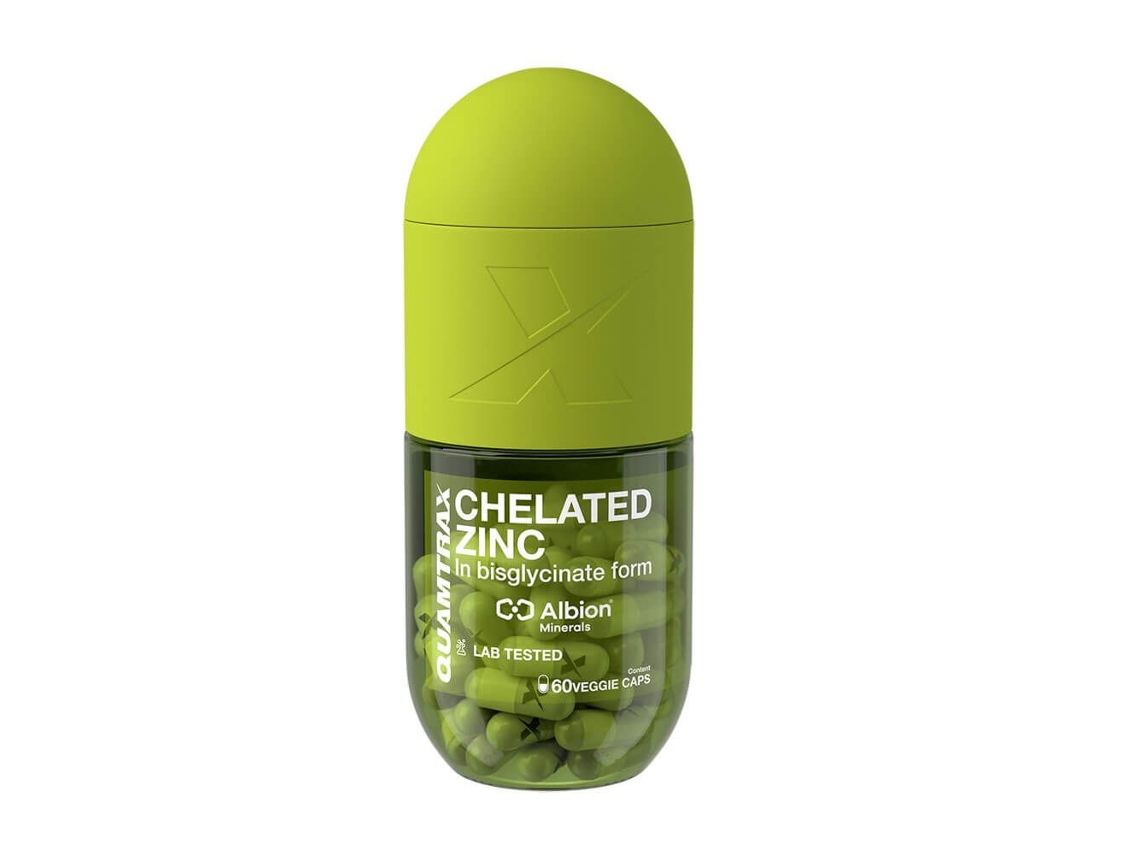 Chelated Zinc - 60 Capsulas De Quamtrax