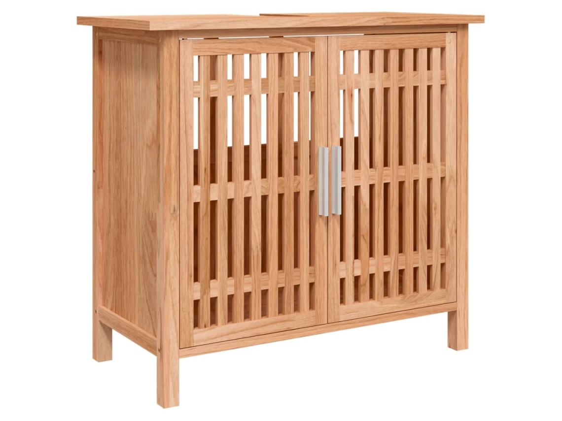 Maison Exclusive - Armário Lavatório Casa De Banho 66x29x61,5cm Nogueira Maciça