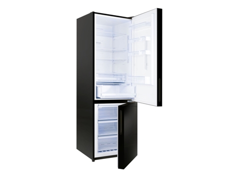 Geladeira Combi De Vidro Evvo F60b, 247 L 94 L, Preta
