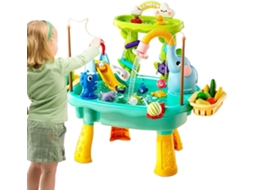 Mesa de Água Brinquedo com Bomba Elétrica Kit de Atividades Sensoriais para Crianças, para Quintal, Jardim, Varanda, CHABERLU
