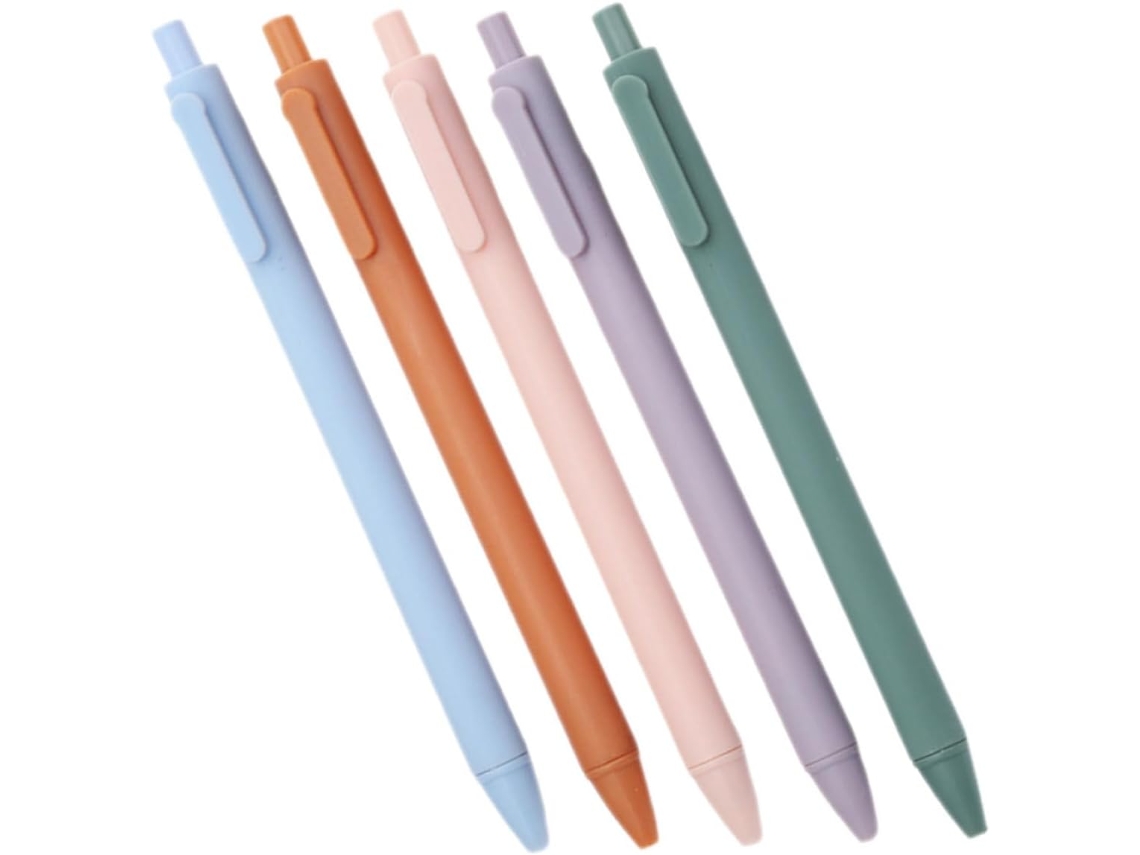 Conjunto De Presente Exceart Com 5 Canetas Esferográficas, Em Gel