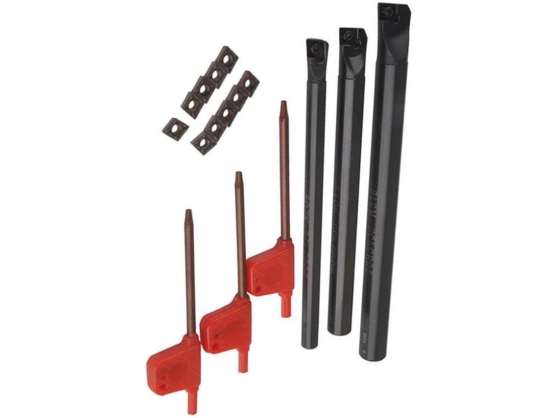 Kit Com 10 Unidades De Aço Ccmt0602 S07k-sclcr06, S10k-sclcr06, S12m-sclcr06
