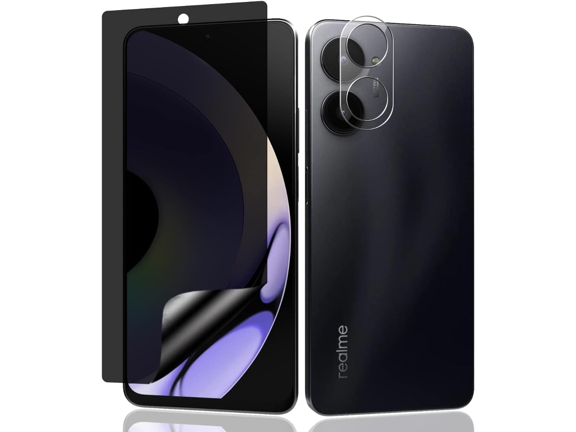 Capa Protetor Espionagem Auto Regenerativo Instalação Para Realme Realme 10 Pro Hongwe. Anti-riscos