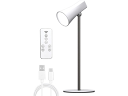 Luminária De Mesa Ajustável Em 360 Graus E Sem Reflexos Para Quarto