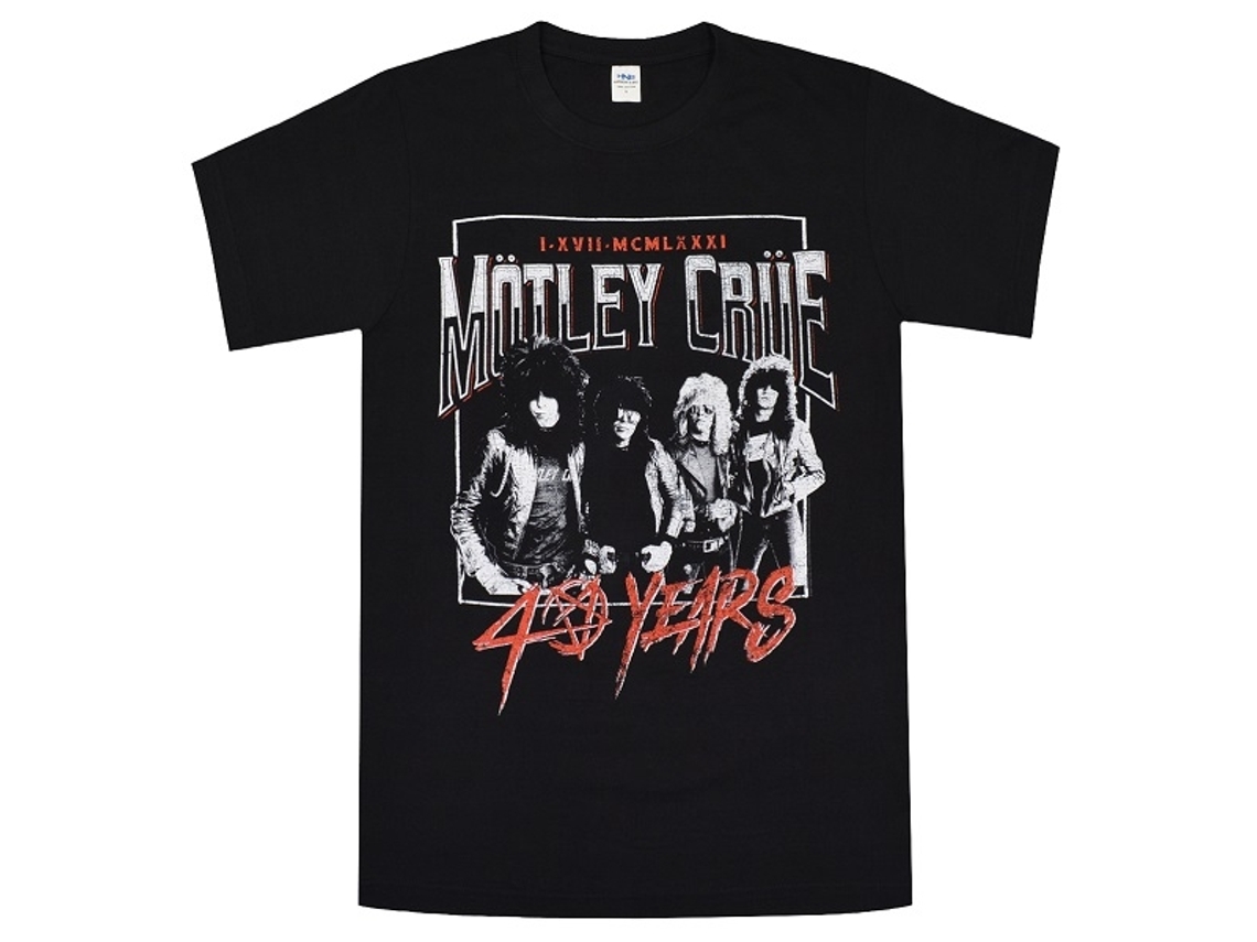 Motley Crue 40 Years T-shirt 2 Unisex Adults Size:xxxl