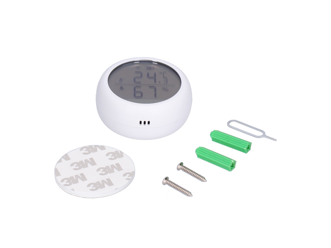 Detector de qualidade do ar com sensor de temperatura e umidade mini montado na parede S/MARCA