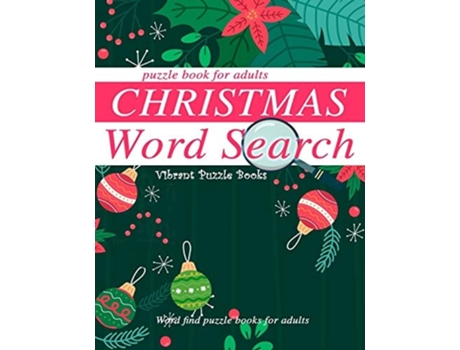 Livro Christmas Word Search Puzzle Book For Adults. Word Find Puzzle Books For Adults De Vibrant Puzzle Books (inglês)