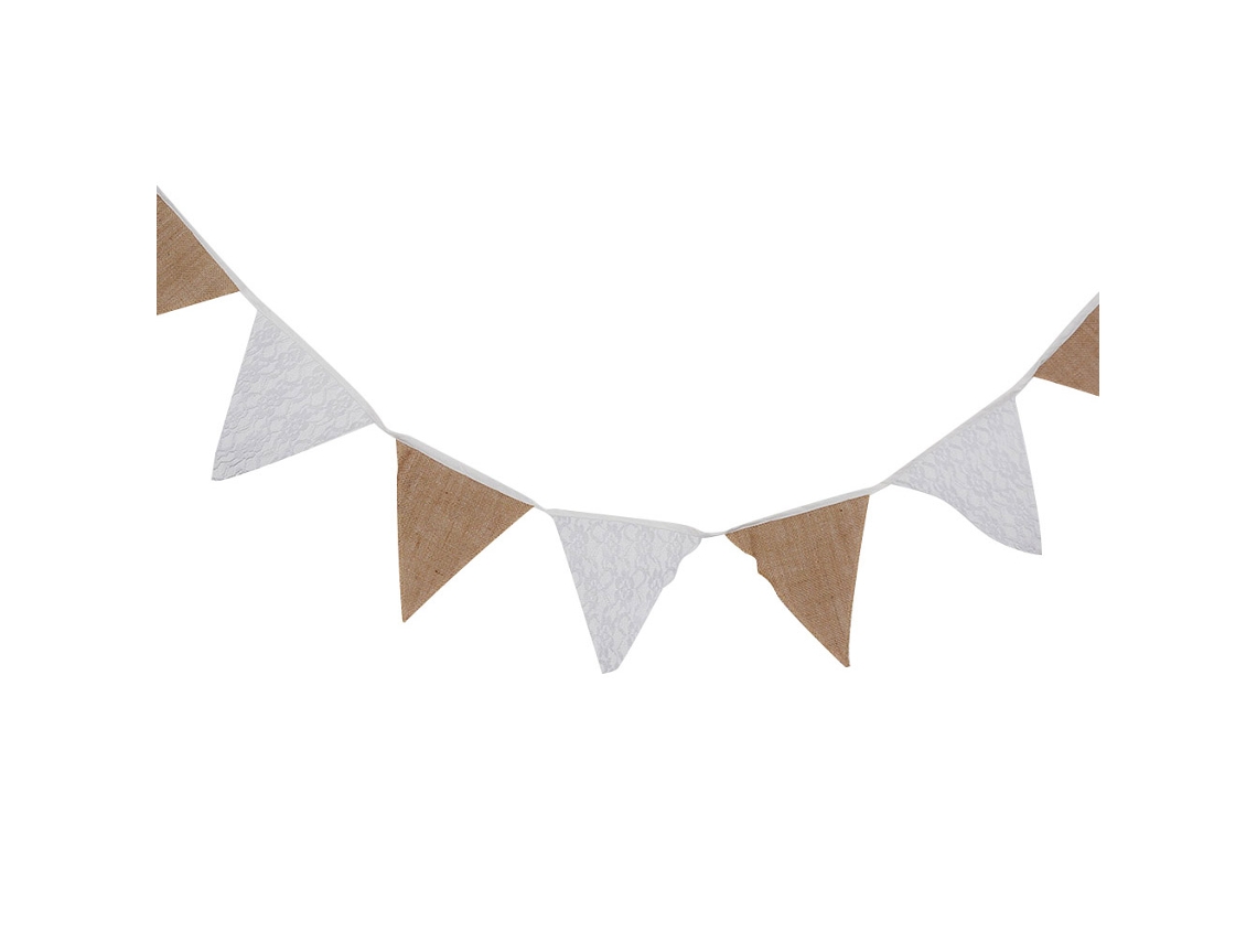 Faixa de Linho com Letras "just Married" para Decoração S/MARCA