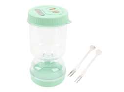 Eyf pote de Conservas Plástico de Grande Capacidade com Separador de Suco para Legumes e Frutas