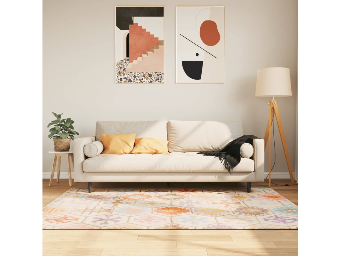 Vidaxl Tapete Lavável 160x230 Cm Multicor