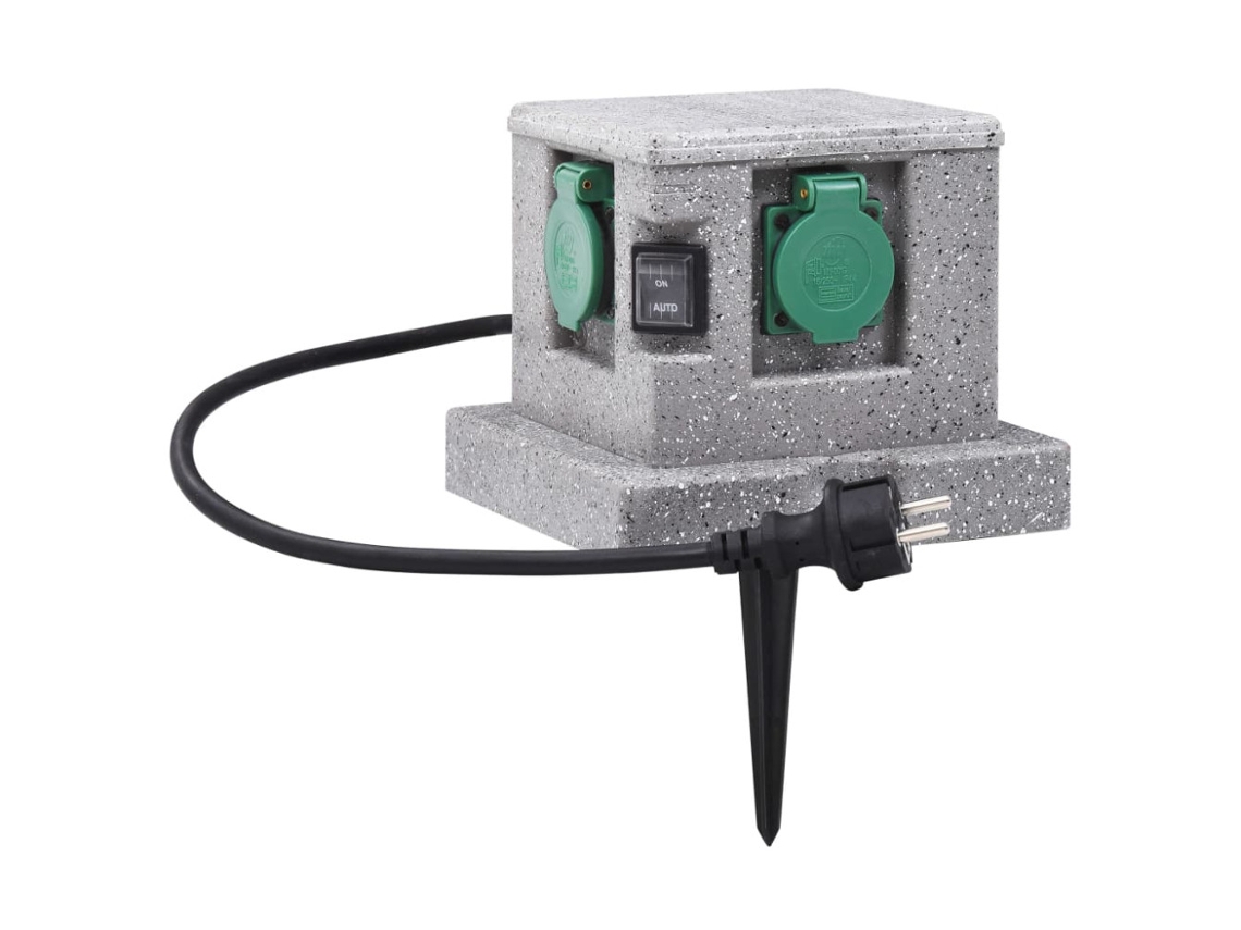 Tomada Externa Com Sensor Crepuscular De Plástico