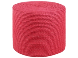 Vidaxl Corda De Juta 6 Mm Vermelho 100% Juta Tossa