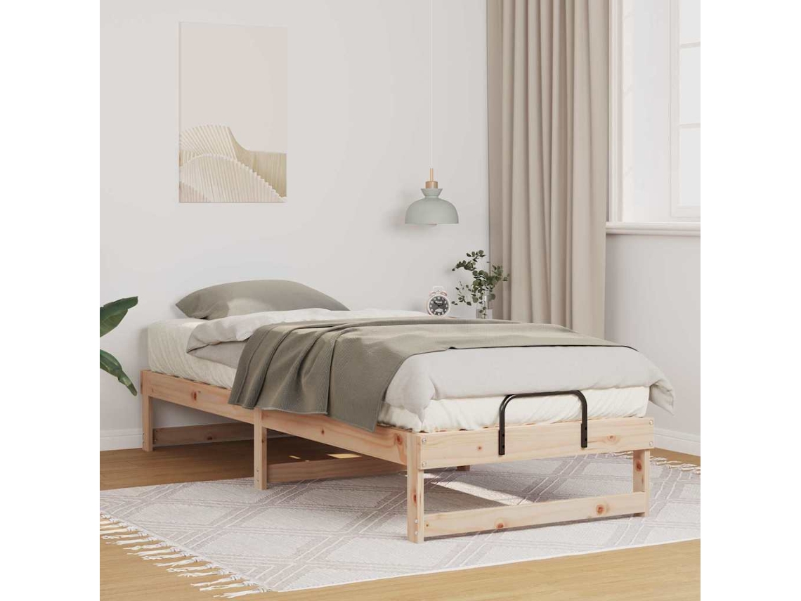 Vidaxl Estrutura Da Cama Castanho 80 X 210 Cm