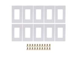 Laxiscreed Conjunto De 10 Suportes De Encaixe Compatíveis Com Leviton 80301-sw