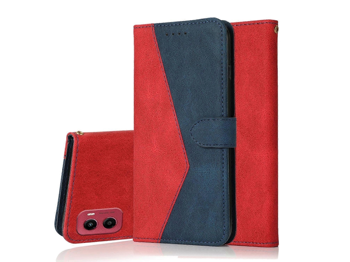 Capa De Couro Para Celular Com Costura Dupla