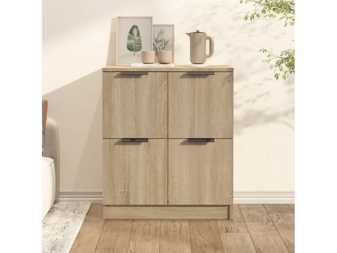 Aparador de 60x30x70 cm Madera Procesada Color Roble Sonoma