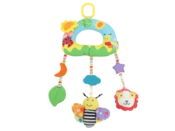 Brinquedo De Banco De Carro Para Bebê Plush Pendurado Com Clip Para Carrinho E Mordida Segura