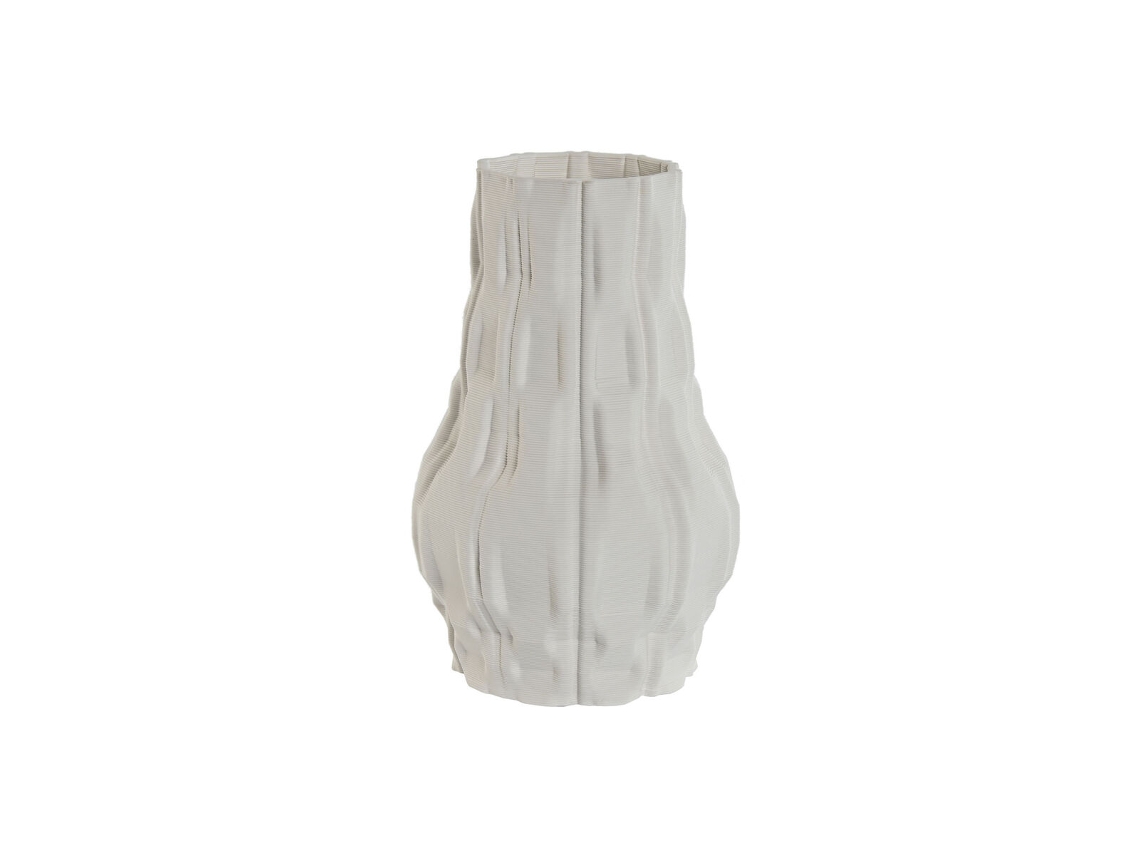 Vaso HOME ESPRIT Branco Grés Moderno 14,5 x 14,5 x 24 cm