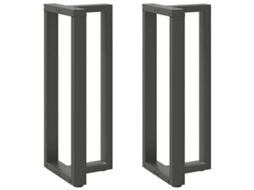Vidaxl Pés Para Mesa De Bar Em Forma De T, 2 Peças, Antracite, 50x35x(100-101) Cm, Aço