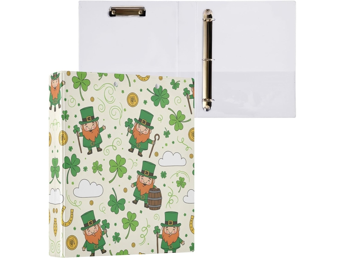 Pasta de 3 Argolas para Tamanho Carta , Organizador Redondo com Prancheta, Suporte Prancheta M (27,9 X 21,6 Cm)
