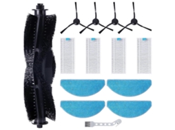 Kit De 14 Acessórios Para Aspirador Robô Laresar Mars01: Peças De Reposição, Rolo, Escova Lateral, Esfregão, Pano E Filtros Hepa._ozo
