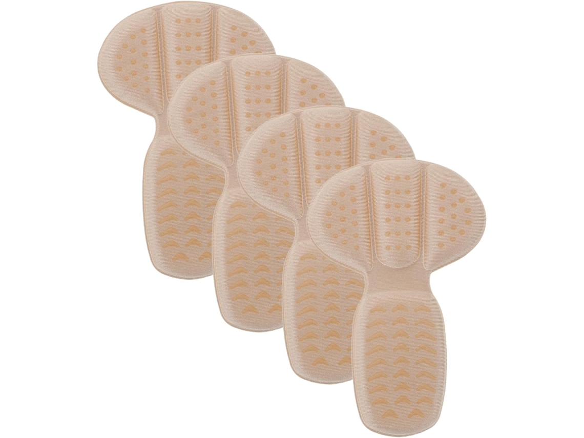 Protetor De Calcanhar Para Sapatos Salto Alto, 2 Pares, Bege