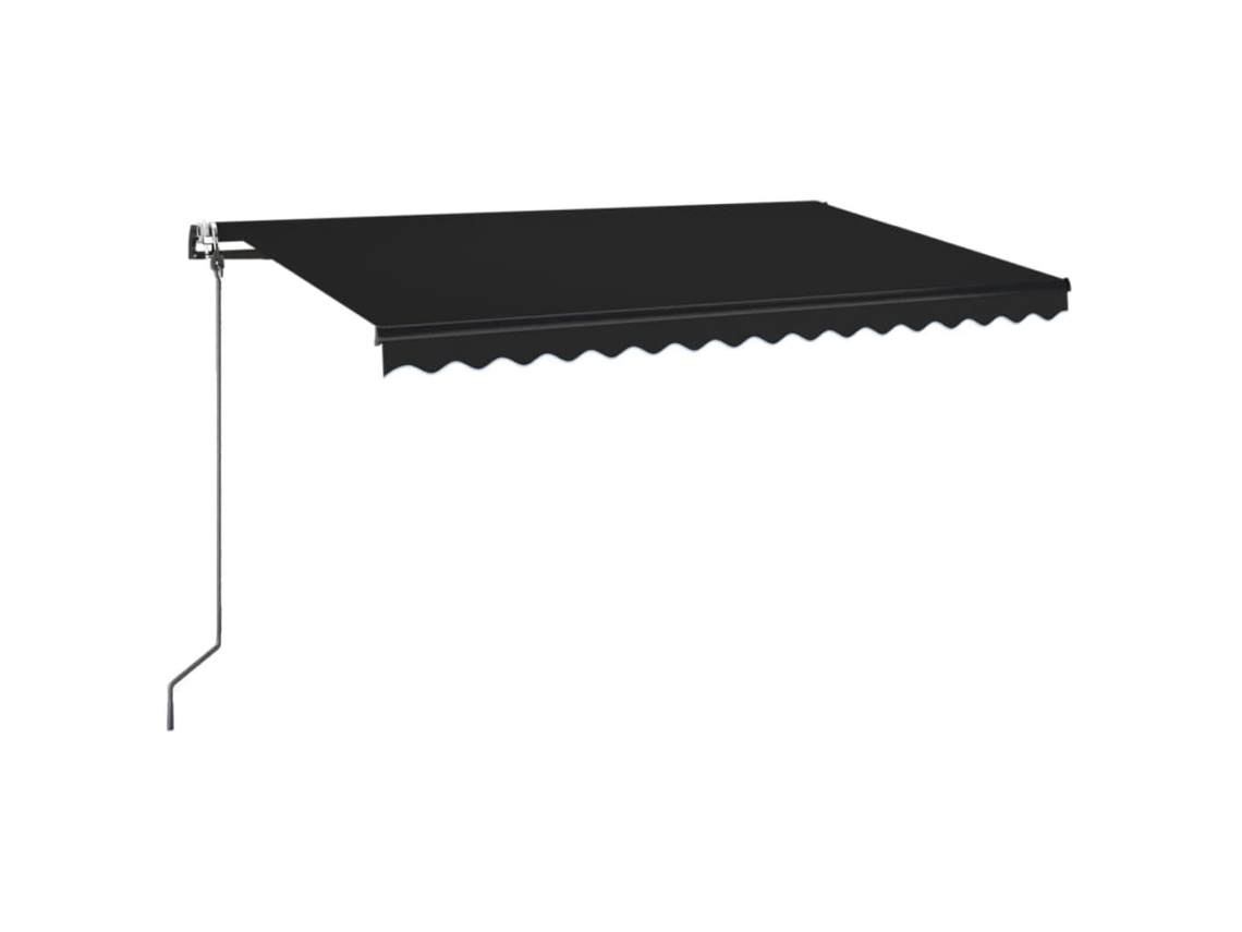 Toldo Automático com Led e Sensor de Vento 400x350 cm Antracite MAISON EXCLUSIVE