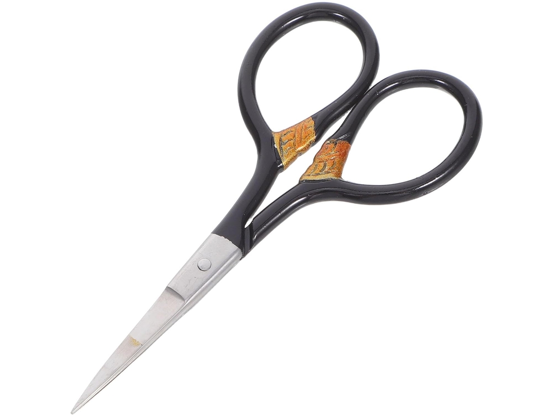 Ciseaux À Sourcils En Acier Inoxydable, Coupe Précise, Noir