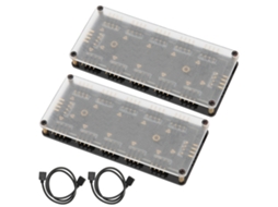 2 Set 10-in-1 12v 4-pin Hub Splitter Interface Extension De Ventilador Rgb Para Placa-mãe Aura
