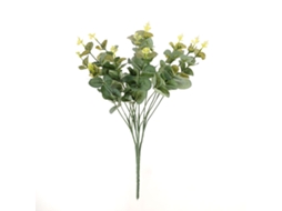Laxiscreed Forquilha De Grama De Eucalipto Verde Com 47cm E Fio De Ferro Para Decoração E Jardinagem