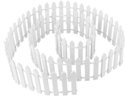 Mini cerca de madeira de 90cm para artesanato, decoração de jardim e vasos, altura de 5cm ZYBLSSBB